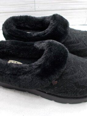 Bobs from Skecher Women's 10 Keepsake Ice Angel Clog Slippers Sweater Upper